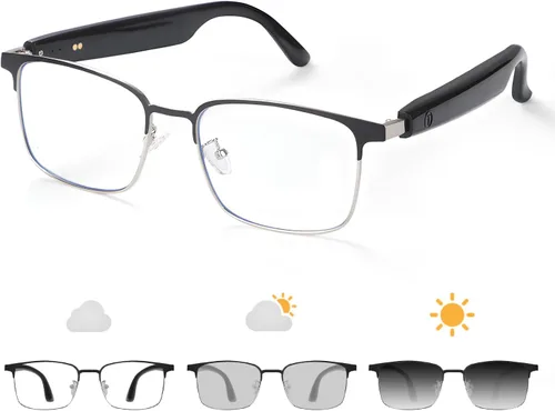 Vista 14 de Lentes inteligentes AI 2026 con cámara, video HD 4K y captura de fotos, gafas de cámara de 8 MP para hombres y mujeres, gafas de grabación