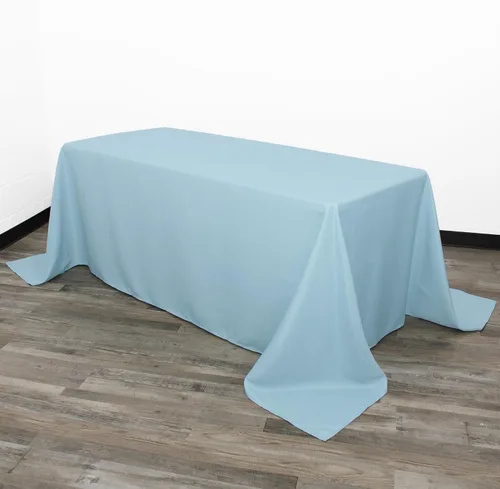 Vista 9 de Your Chair Covers - Mantel rectangular de poliéster sin costuras de alta calidad de 60 pulgadas de ancho x 102 pulgadas de largo - Negro - Mantel