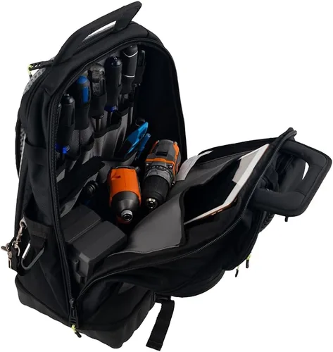 Vista 3 de Bucket Boss Paquete de herramientas de alta visibilidad Pro Tech con empuñaduras de mango StayPut, parte inferior de goma moldeada impermeable