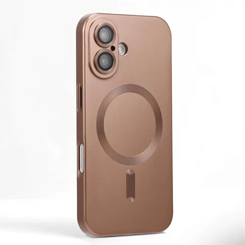 Vista 16 de Funda magnética para iPhone 11, suave y delgada, antihuellas, con protección de cámara, compatible con MagSafe, titanio desierto