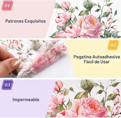 Vista 7 de 4 calcomanías extraíbles para interruptor de flores, plantas frescas, peonía, hoja de rosa, decoración de enchufe, cubierta de interruptor de luz