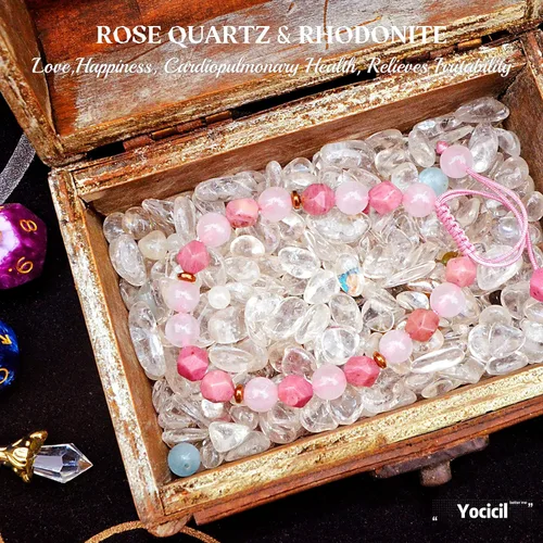 Vista 47 de Pulseras de la amistad, pulsera de obsidiana negra arcoíris para mujeres y hombres, 0.394 pulgadas (0.394 in), ojo de tigre, hematita y cristal