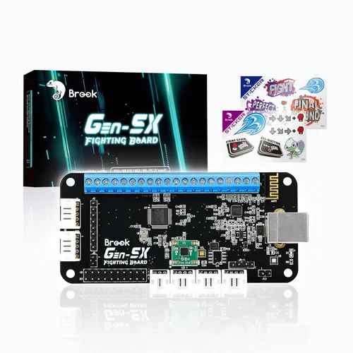 Vista 11 de Brook Gaming GEN 5 - Tablero de combate con cable - Compatible con PS5, PS4, NS, NS2 y PC/latencia ultra baja e iluminación RGB equipada