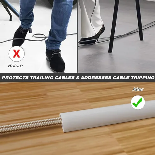 Vista 3 de Ocultador de cable de silicona de 39 pulgadas para TV de montaje en pared