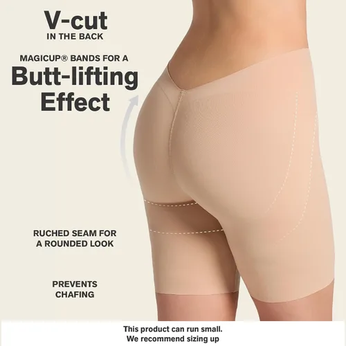 Vista 2 de Leonisa InvisiPlunge Shorts Moldeadores de Escote Profundo Indetectables de Compresión Moderada con Espalda Baja para Control de Abdomen Bajo 801