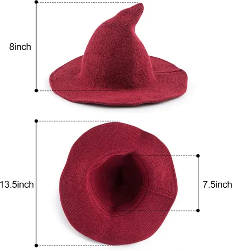 Vista 2 de Sombrero de bruja de las mujeres para Halloween sombreros fiesta y diario