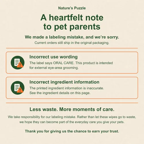 Vista 3 de Toallitas para ojos de mascotas para perros y gatos, 100