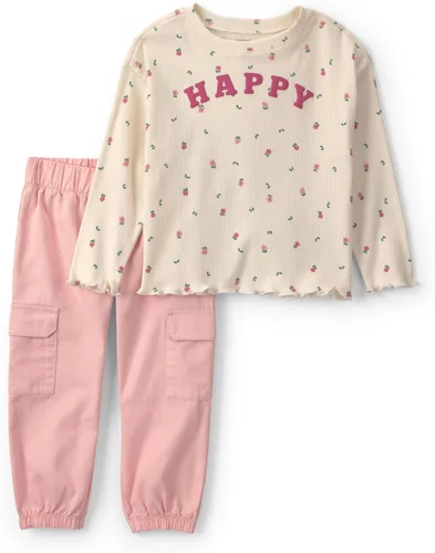 Vista 30 de Carter's Conjunto de pantalón de 2 piezas para niña Flor rosa