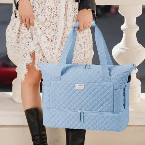 Vista 7 de Bolsos Weekender para mujer, Azul