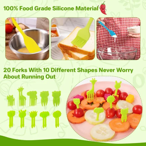 Vista 3 de BEBOAN Juego de 43 cuchillos para niños para cocina real, utensilios Montessori, herramientas de cocina, regalo para niños y niñas de 3 a 4 años