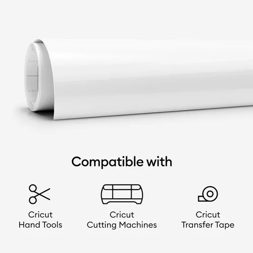 Vista 6 de Cricut Vinilo Premium Blanco a Granel – Permanente