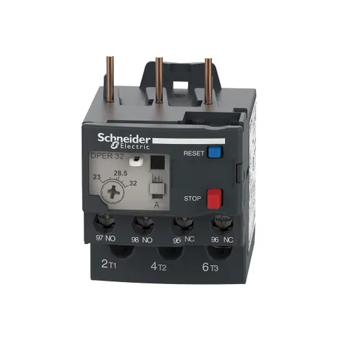 Vista 4 de Schneider Electric DPER32 Easy TeSys Relé de sobrecarga térmica con reinicio manual/automático, terminales de abrazadera de tornillo Se utiliza