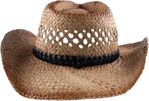 Vista 2 de Ford Sombrero de vaquero de paja ovalado, marrón, talla única, Marrón