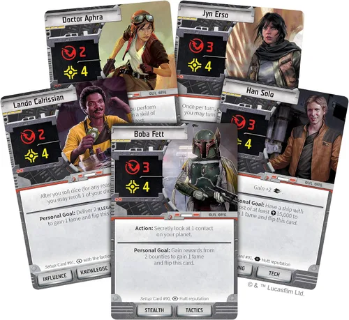 Vista 5 de Asmodee Star Wars Outer Rim Juego de mesa - Juego de estrategia, divertida aventura familiar para niños y adultos, a partir de 14 años, 1-4