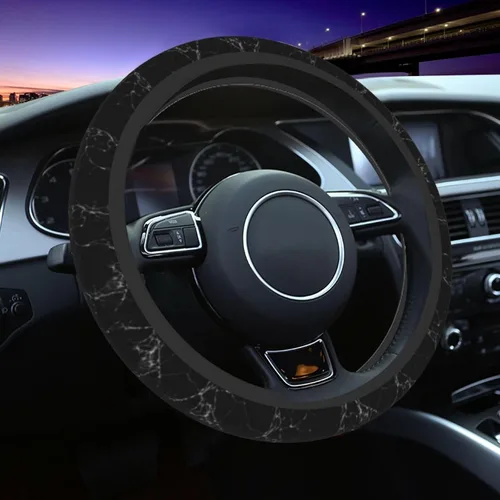 Vista 11 de Funda para volante MINIOZE de ojos malvados azules con luna mágica, accesorios para automóvil, linda para mujeres y niñas, universal de 15 pulgadas