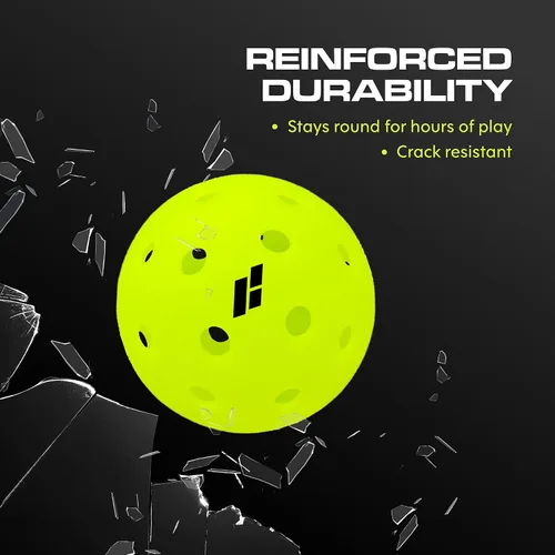 Vista 2 de CORE Pickleball -IMPACT40 Pelotas de pickleball para exteriores - Duraderas, tamaño reglamentario - Aprobado por USAPA y Copa Mundial