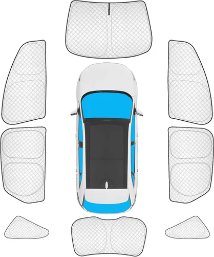 Vista 130 de KMF 6 piezas de parasoles gruesos para Mazda 3 Hatchback (No Sedán) 2014-2018 Accesorios, parasoles completos para parabrisas y ventanas de coche