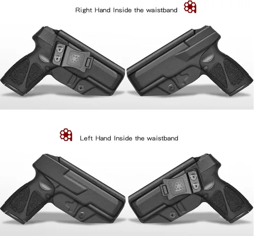 Vista 2 de Made in USA Exact-Fit Kydex IWB Holster for Taurus G3 Sweat-proof design with a full sweat guard, adjustable cant, and zero-printing for daily