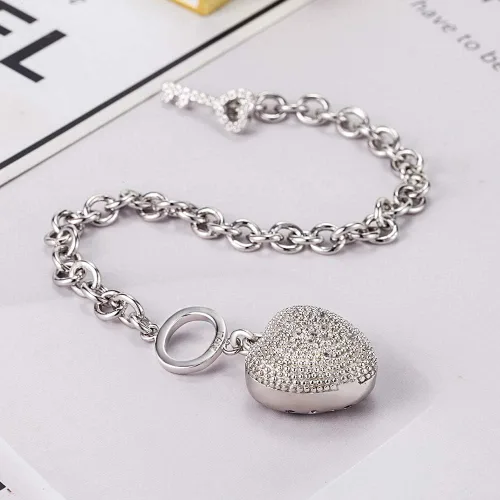Vista 9 de Nuevos productos Pulsera de plata esterlina 925 joyería fina pulsera de corazón brillante 6-7-8 pulgadas Accesorios de plata maciza regalo de fiesta