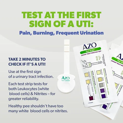 Vista 9 de AZO tiras de prueba de infección en el tracto urinario, B001G7R2PW, 1, 1 From the #1 Urinary Health Brand± Clinically Tested At Home UTI Test