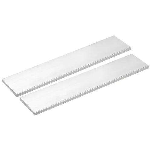 Vista 45 de uxcell Barra plana cuadrada de aluminio, 1-1/2" de espesor 1-1/2" de ancho 12" de longitud Barra cuadrada de aluminio 6061, placa plana de aluminio