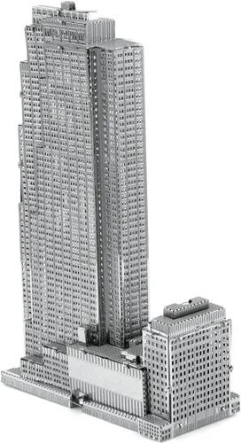 Vista 4 de Metal Earth 30 Rockefeller Plaza 3D Metal Model Kit Bundle con pinzas Fascinaciones