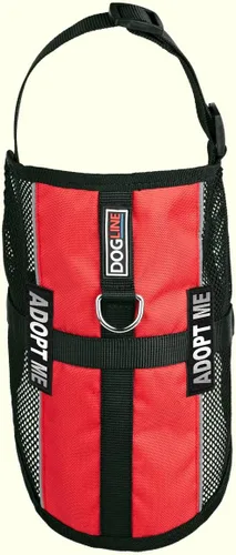 Vista 27 de Dogline MaxAire - Chaleco de malla para perros de 13 a 16 pulgadas y 2 parches extraíbles Adopt Me, talla S, color negro