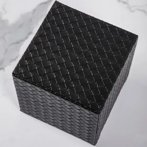 Vista 5 de Cubierta de Caja de Paños Negra, Cuadrada, Soportes de Caja de Paños para Accesorios de Baño