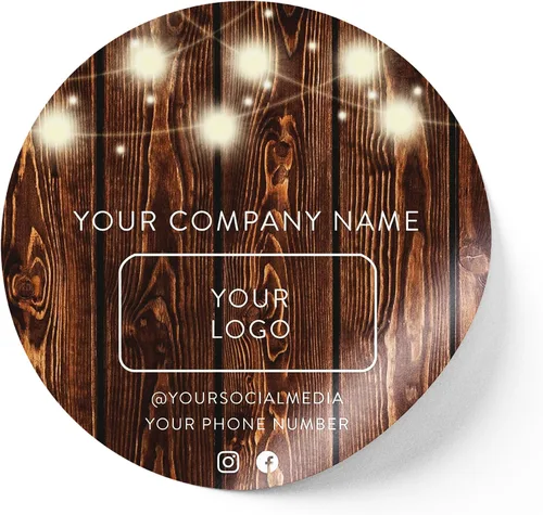 Vista 16 de Calcomanías de vinilo personalizadas con tu imagen, texto, diseño y logotipo. Etiquetas comerciales personalizadas impermeables para embalaje