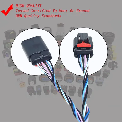 Vista 5 de Conector de arnés de sensor de flujo de aire masivo 3L3A-12B579-BA MAF0012 Reemplazo para Ford F150 F250 E150 E250 E350 Lincoln Mercury E150 Escape