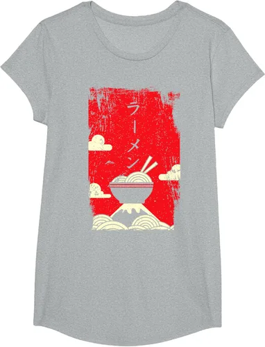 Vista 88 de Ramen Noodles Camiseta de arte japonés, Negro