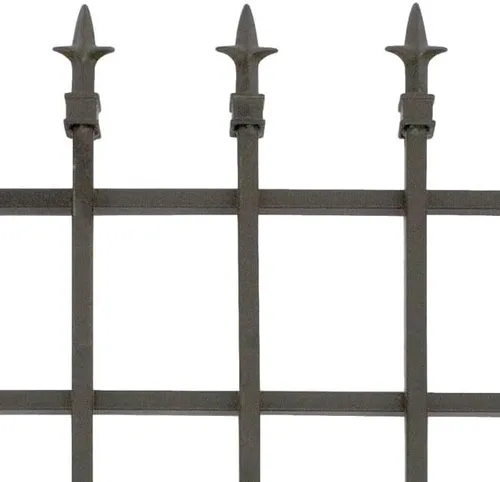 Vista 4 de Compra a granel de 10 secciones de valla de acabado clásico Panacea 87103, color negro