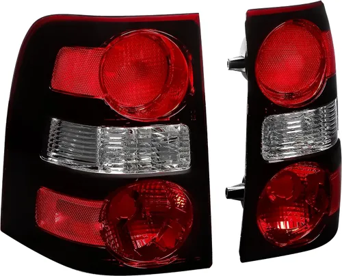 Vista 2 de HECASA Luces traseras compatibles con Ford Explorer 2006-2010, de repuesto para 6L2Z13405CA FO2818140 6L2Z13404CA FO2819140 luces traseras halógenas