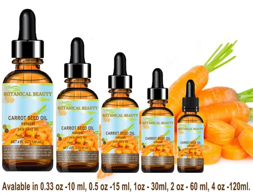 Vista 6 de ACEITE DE SEMILLA DE ZANAHORIA 100% Natural Aceite Portador Prensado en Frío. 1 Fl.oz.- 1.0 fl oz. Cuidado de la Piel, Cuerpo, Cabello y Labios.