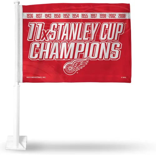 Vista 16 de Rico Industries Bandera de coche alternativa de doble cara de la NHL