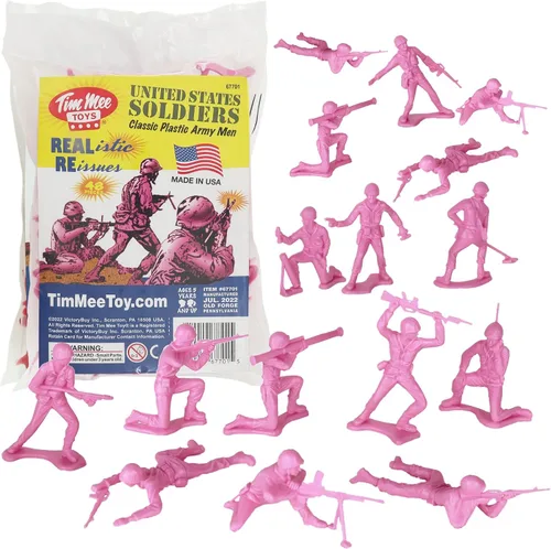 Vista 11 de TimMee Soldados de plástico del ejército - 48 figuras de juguete de soldados negros - Fabricado en EE. UU