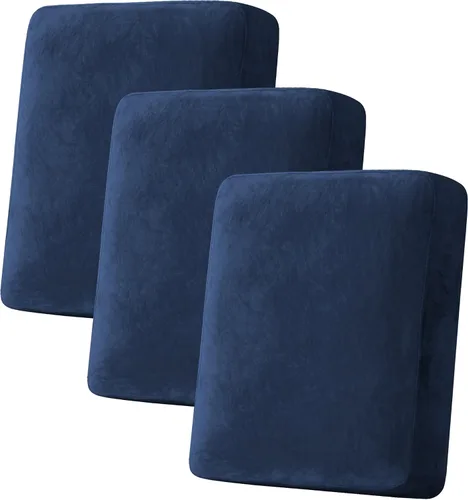 Vista 129 de H.VERSAILTEX Funda de cojín elástica de terciopelo para sofá, funda de cojín de felpa para cojines de silla, protector de muebles, cojín de asiento
