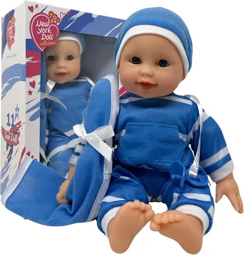 Vista 11 de The New York Doll Collection Muñeca de bebé de cuerpo suave de 11 pulgadas en caja de regalo - Juguete de muñeca de 11" para niños, niñas y niños