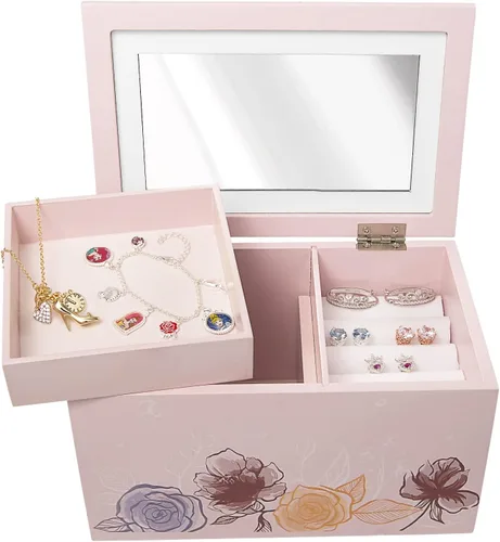 Vista 4 de Disney Princess Expect Magical Things - Joyero organizador rosa con licencia