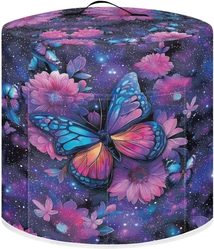 Vista 29 de Suobstales Cubierta antipolvo con estampado de girasol para olla instantánea de 6 cuartos de galón, diseño de nota musical, cubierta de olla a Nota