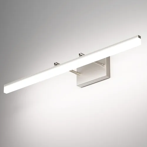 Vista 22 de Aipsun Luces LED de tocador de 15.7 pulgadas ajustables para baño, lámpara de pared para baño, accesorio de iluminación sobre espejo cromado moderno