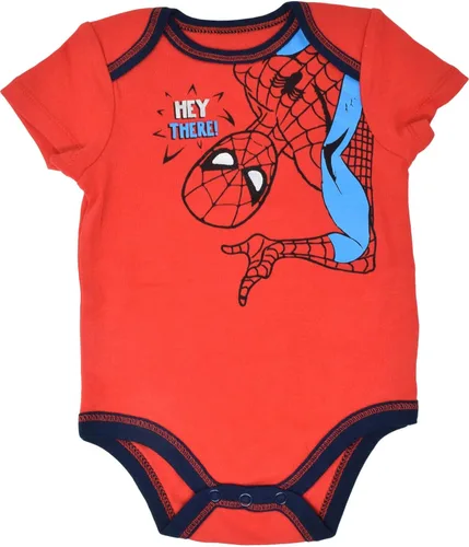 Vista 3 de Marvel Avengers Spider-Man Iron Man Hulk Captain America Baby 5 Pack Bodysuits Newborn to Infant