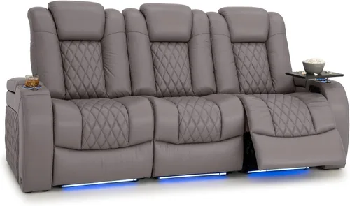 Vista 68 de Seatcraft Asiento de cine en casa Diamante Marrón Reclinable Individual