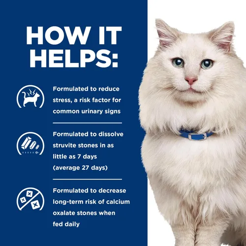 Vista 7 de Hill's Prescription Diet C/D Multicare Stress con pollo, 5.5 oz, paquete de 24 alimentos húmedos #1 recomendada por veterinarios, receta de pollo
