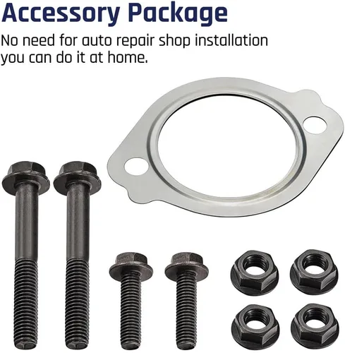 Vista 5 de SPELAB Tubo de Escape Up-Pipe Y-Pipe Adecuado Compatible con Ford 2003-2007 6.0L Powerstroke Diesel F250 F350 F450 Heavy Duty Pulido