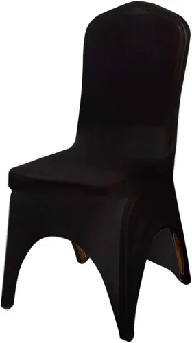 Vista 9 de Efavormart - Funda para silla de banquete de elastano elástica de 3 vías, color negro, con arco abierto, funda ajustable para silla de boda