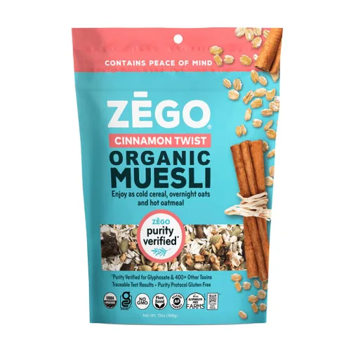Vista 6 de ZEGO Foods Organic Superfood Avena y Muesli, certificado sin gluten (manzana y arándano) 13 onzas