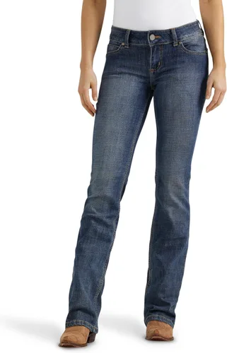 Vista 6 de Wrangler Women's Western Plus Size Mid Rise Stretch Boot Cut Jean Abby