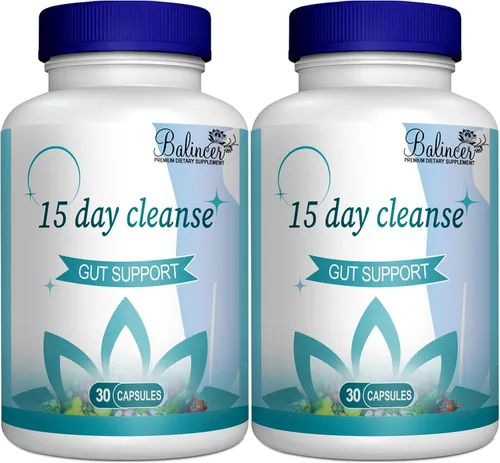 Vista 8 de Limpieza de 15 días, apoyo intestinal y del colon, desintoxicación avanzada de 15 días para intestino y colon para mujeres y hombres con senna