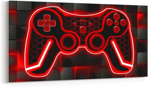 Vista 14 de Feelyou Lienzo decorativo para pared, control de juegos, oficina, pósteres para adultos, regalos de juegos, arte de pared para el baño, arte